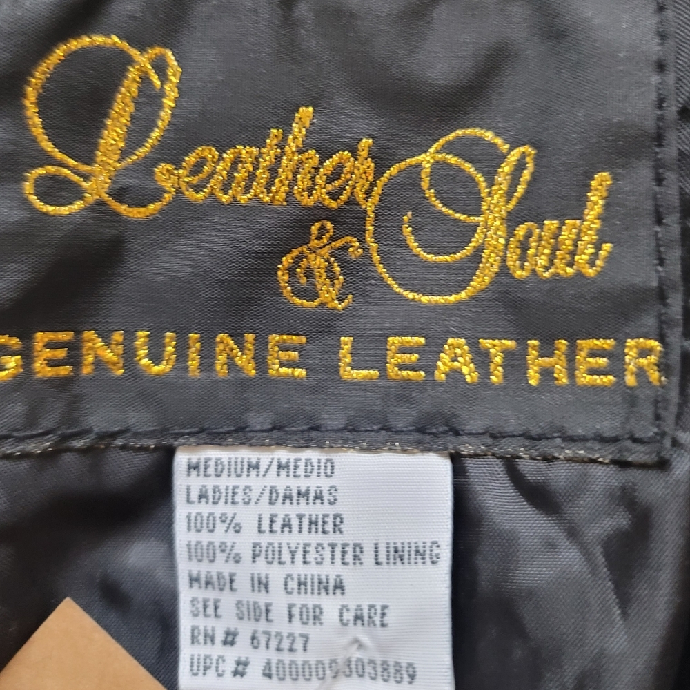 Vintage Patchwork Leather Blazer Jacket - image 5